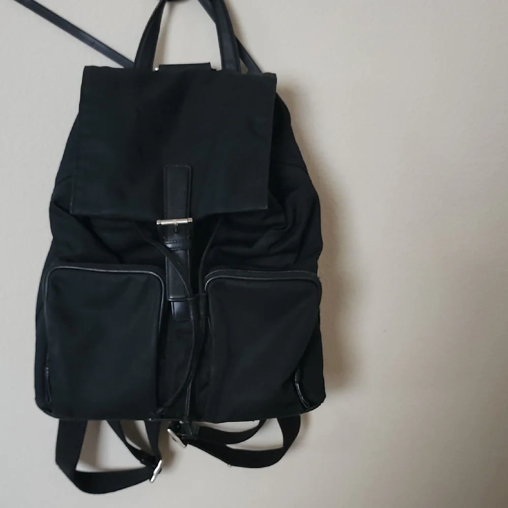 Coach Black Nylon Leather Mercer Backpack